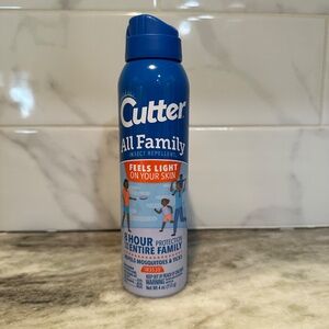 Cutter All Family Insect Repellent Mosquito Bug Aerosol Spray 4oz DEET FREE 8 hr